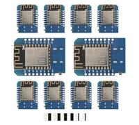 10pcs D1 Mini NodeMcu ESP8266 Modulo Tipo-C USB ESP-12F WLAN WiFi Internet Scheda di Sviluppo Base su ESP8266 ESP-12F Compatibile con Arduino, WeMos D1 Mini