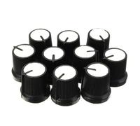 10pcs Da 6mm In Plastica A Manopola Per Controller Di Controllo Del Volume Del Foro Potenziometro A Cono A Cono 0,6 Cm Per WH148