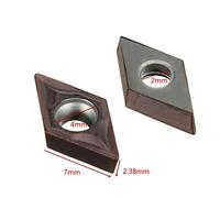 10pcs DCMT0702 EM YBC205 Inserto in carbone Torna Kit di strumento di strumento barra della barra Machinatura in acciaio