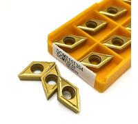 10PCS DCMT11T304 DCMT11T308 DCMT070204 VP15TF US735 UE6020 Utensili for tornitura interna Inserto in metallo duro DCMT Utensili for tornio in metallo Inserti(DCMT11T304 UE6020)
