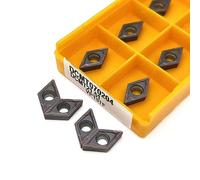 10PCS DCMT11T304 DCMT11T308 DCMT070204 VP15TF US735 UE6020 Utensili for tornitura interna Inserto in metallo duro DCMT Utensili for tornio in metallo Inserti(DCMT070204 VP15TF)