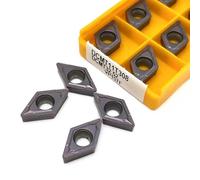 10PCS DCMT11T304 DCMT11T308 DCMT070204 VP15TF US735 UE6020 Utensili for tornitura interna Inserto in metallo duro DCMT Utensili for tornio in metallo Inserti(DCMT11T308 VP15TF)
