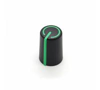 10pcs Diametro Del Tappo A Manopola Di Plastica 11,5mm Di Altezza 17mm Manopola Encoder Potenziometro 270 Gradi D Foro Interno 6 Mm,green