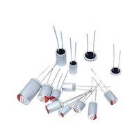 10Pcs DIP Solid Electrolytic Capacitor 25V 35V 50V 63V 100V 10UF 47UF 100UF 220UF 270UF 330UF 470UF 560UF 680UF 820UF 1000UF MQXFCZUX(50V220UF 10X12)