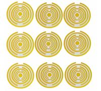 10pcs Disk Coil Adesivi Lakhovsky MWO Disco Polarizzatore Fascino 3cm/1.18inch Multi-Onda Oscillatore Bobina Energizzazione Acqua & Bilanciamento Armonico