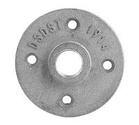 10PCS DN15 1/2in 4 fori flangia base flangia in lega di alluminio filo scaffale di fissaggio tubo raccordi