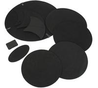 10pcs Drum Mute Silenziatore Kit/Gomma Schiuma Drum Practice Pads/Jazz Drum Mute Pad/per il Controllo del Tono Del Tamburo