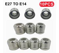 10PCS E27 A E14 Convertitore portalampada in ferro Convertitore base presa ignifuga Adattatore lampadina Conversione Accessori per l'illuminazione