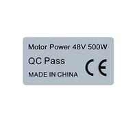 10pcs eBike Motor Sticker BBS01B 36V250W 48V500W CE Etichette Etichette per Bafang Mid Drive Motor (48V500W)