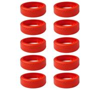 10pcs Elegante Protezione Della Ruota Del Silicone Per Valigie Aggiunta Sicurezza Per Il Vostro Sacchetto Copertura Del Silicone, Rosso, One Size
