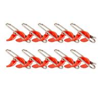 10Pcs Esche Clip Velocità Per Mare Acqua Dolce Linea di Pesca In Acciaio Inox Impatti Esche Pesca Tackle Clip