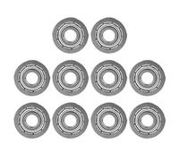 10Pcs F695ZZ Cuscinetti a sfere flangiati miniaturizzati, ad alta velocità Cuscinetti a sfere in acciaio a gola profonda a doppia schermatura universale 5x13x4mm