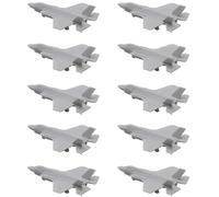 10PCS Fighter Jet Modello F-35A Stealth Fighting Aircraft Modello Di Simulazione Fighter Jet Con Carrello Di Atterraggio Appassionati Di Artigianato FAI DA TE(1/700 (22mm))