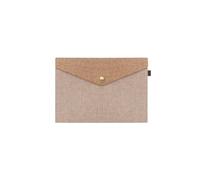 10pcs File Folder Big Capacity Document Bag Imitation Linen Canvas Felt Briefcase Folders Envelope Design Per Scrivania