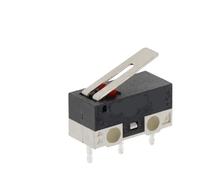 10PCS Finecorsa Momentaneo Interruttore di Pulsante 1A 125V AC Interruttore Del Mouse 3Pins Manico Lungo Rullo Braccio di Leva SPDT 12X6X6MM(Bent foot-1)