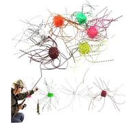10PCS Fishing Lure Kit,Dice Shaped Soft Fishing Bait,PVC Slow Sinking Flexible Bass Lures for to Attract Catfish and Perch in Streams