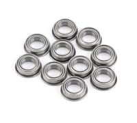 10Pcs Flanged ID 6mm OD 10mm MF106ZZ Mini Size Stainless Steel U Type