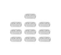 10pcs Flat Straight Braces Fixing Aluminum 4 X 8mm Connect Straight Brackets for Robot Engineering E