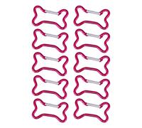 10pcs Forma Osso Alluminio Moschettoni Zaini Portachiavi Strumento Multifunzionale Per Arrampicata All'aperto Accessori All'aperto Ingranaggi Clip
