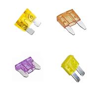 10PCS Fusibili Mini Piccolo Medio Micro 2 Fusibile Auto 2A 3A 5A 7. 10A 15A 20A 25A 30A 35A 40A 50A Amp Clip Set for Camion(30A,Standard)