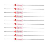 10Pcs Fusibili Termici 250V 10A per Protezione Trasformatore e Motore Elettrico - Interruttore di Sicurezza Termica con Temperatura di Intervento 113℃