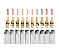 10pcs Gli ugelli di protezione delle armi pistola + 10 pezzi punte + 10pcsistica ugello per binzel 15ak