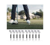 10Pcs Golf Tees for Golf Lovers Beginners, Professional Plastic Golf Tees, 10 Degree Oblique Insertion Golf Tee Flight-Path Golf Tees