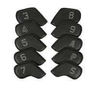 10Pcs Golfs Testa di Ferro Copertura Protettiva PU Pelle Impermeabile Golf Copertura Testa di Ferro Accessori Regali Per Golfers Cuoio DELL'UNITÀ di elaborazione Per Il Driver
