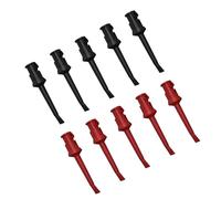 10Pcs Grabber Sonda per Test Componenti Elettronici Gancio Clip Cavi Set Gancio Grabber Morsetti Facile
