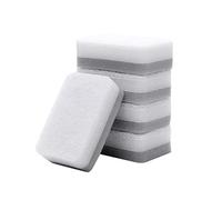 10PCS Grigio Double-sided Spugna di Pulizia Forniture Per La Pulizia Della Casa Scrub Dropshipping Pad Panno Ristorante Paglietta Doppio Lato Pentola Bianca Spugne di Pulizia Pastiglie Pasta Spugna