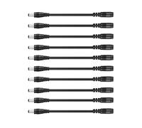 10pcs Guitar Reverse Polarity Converter Cable Black 5. x 2.1mm Accessori for pedale Effetto elettrico