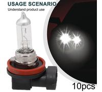 10pcs H11 12V 55W Super Luminoso Ultra Bianco Nebbia Lampadina Alogena Auto Luce