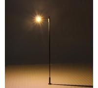 10pcs HO/OO Scala Modello Ferroviario LED Street Light Posts, 9cm Bianco Caldo Miniatura Lampioni con Resistori, Diorama Scenario Accessori Illuminazione