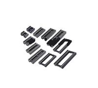 10PCS IC Prese Connettore Integrato Blocco Singolo chip Microcomputer Chip Foro Rotondo Base DIP40 DIP6 DIP8 14 16 20 24 28 32P(20P(Narrow body))