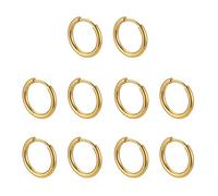 10Pcs In Acciaio Inox Orecchino Delle Donne Orecchino Degli Uomini Punk Hiphop Regali Monili di Modo Regali Piercing Huggie Hoop Per Le Donne Uomini, 2.5x16mm, come descritto, come descritto