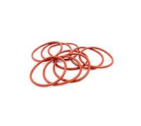 10pcs in silicone rosso/VMQ O-ring CS 3mm OD 55/60/65/70/75/80/85/90/95/100mm Paraolio Rondella Guarnizioni, 55x49x3mm