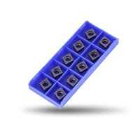 10Pcs Inserti di Tornitura in Metallo Duro CCMT09T304 VP15TF, Utensile per Tornio in Metallo Duro, Utensile di Fresatura per Tornio CNC, per Acciaio e Acciaio Inossidabile
