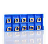 10pcs inserti in metallo duro dorato inserti set inserti di fresatura utensili per tornitura CCMT09t304 CCMT32.5 per tornio