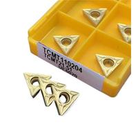 10PCS Inserti In Metallo Duro Utensili Per Tornitura Interna Utensile Da Taglio CNC Tornio Taglierina Utensili Per Tornio(TCMT110204 UE6020)