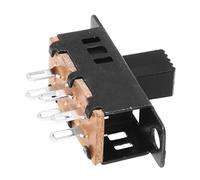 10pcs interruttore a scorrimento alto pulsante a 6 pin a 3 posizioni DPDT pannello da 0,5 A 50 V
