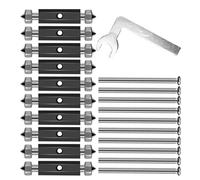 10Pcs Interruttori A Parete Presa Cassette Riparatore Cassette Regolabile Viti Rod Wall Scatola Elettrica Vite Tool Mounted Interruttori Box Dispositivo di Riparazione Con Chiave