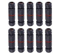 10pcs IP68 Connettore Cavo Impermeabile, Connettore Elettrico Impermeabile 3 pin Scatola di Giunzione In Nylon Ignifugo per Alimentazione Rete 0.5mm²~2.0mm²