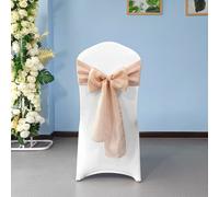 10pcs Iuta Fusciacche Sedie Iuta Fiocchi Nozze Evento Festa Decorazione Rustico