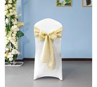 10pcs Iuta Fusciacche Sedie Iuta Fiocchi Nozze Evento Festa Decorazione Rustico