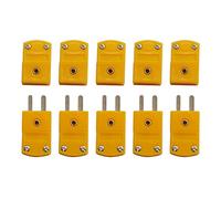 10pcs K-Type Termocoppia Connettore Filo Spina Miniatura Presa Sensori di Temperatura Connettore Cavo Adattatore Set