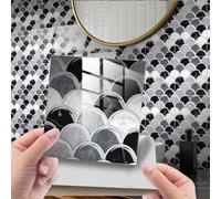 10Pcs Kitchen-Tile Adesivo Bagno Mosaico Muro Auto Adhesive-Home Decorazione