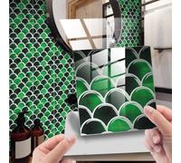 10Pcs Kitchen-Tile Adesivo Bagno Mosaico Muro Auto Adhesive-Home Decorazione