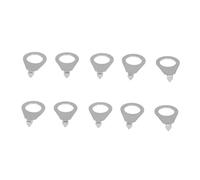 10pcs Knotar Knobs Indicatore indicatore Plate Iron Guitar Potenziometro Indicatore Spaziatore Durevole Affidabile Visibilità migliorata Easy Installazione per la chitarra Les (Argento)