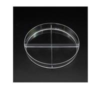 10pcs Lab 4-grids One-off 90mm Plastic Petri Dish For School Biology Experiments