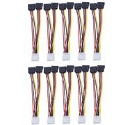 10Pcs Laptop Adapter 4Pin Ide a 2 Serial ATA Y Splitter Cavo di Alimentazione per Disco Rigido Cavo per Computer